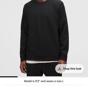 lululemon athletica Men's Smooth Spacer Classic-Fit Crew Sweatshirt